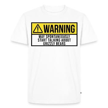 Grizzly Bear Grizzly Bear Grizzly Bear - Men's Premium Organic T-Shirt - white - Front - Nico (187cm)
