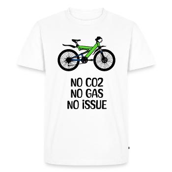 Bicycle Statement Refueling Energy Storage - Men's Premium Organic T-Shirt - white - Front - Nico (187cm)