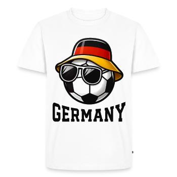 Soccer Germany Fan Flag Team Team - Men's Premium Organic T-Shirt - white - Front - Nico (187cm)