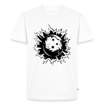 Bowling - T-shirt Premium bio Homme - blanc - Devant - Nico (187cm)