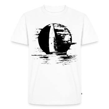 Voilier - T-shirt Premium bio Homme - blanc - Devant - Nico (187cm)