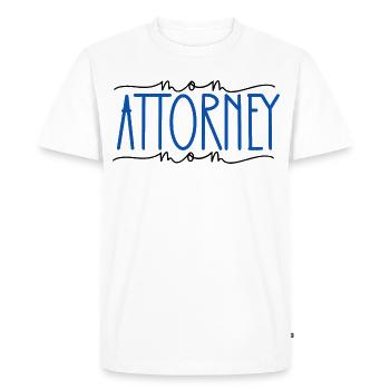Avocat Fier Maman Doux Cadeau - T-shirt Premium bio Homme - blanc - Devant - Nico (187cm)