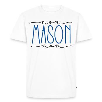 Mason Proud Mom Cadeau mignon - T-shirt Premium bio Homme - blanc - Devant - Nico (187cm)