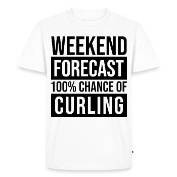 Curling Curling Curling - Men's Premium Organic T-Shirt - white - Front - Nico (187cm)