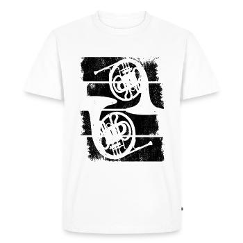 Clairons - T-shirt Premium bio Homme - blanc - Devant - Nico (187cm)