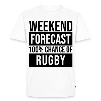 Rugby Rugby Rugby - T-shirt Premium bio Homme - blanc - Devant - Nico (187cm)