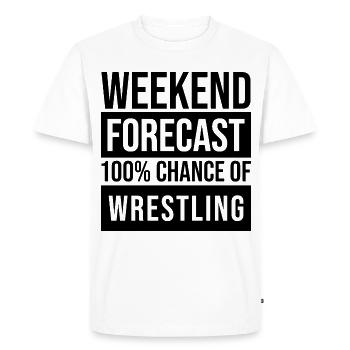Wrestle Wrestle Wrestle - Men's Premium Organic T-Shirt - white - Front - Nico (187cm)