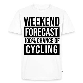 Cyclisme Cyclisme Cyclisme - T-shirt Premium bio Homme - blanc - Devant - Nico (187cm)