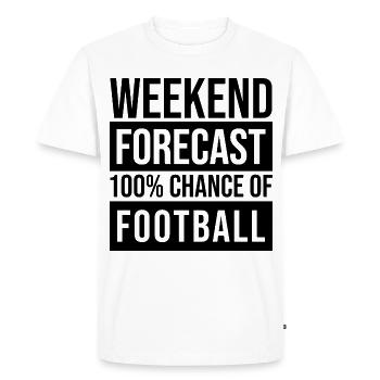 Football Football Football - T-shirt Premium bio Homme - blanc - Devant - Nico (187cm)