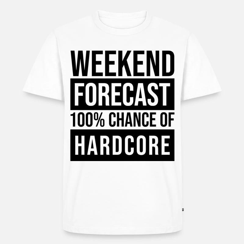 Hardcore - Männer Premium Bio T-Shirt - Weiß