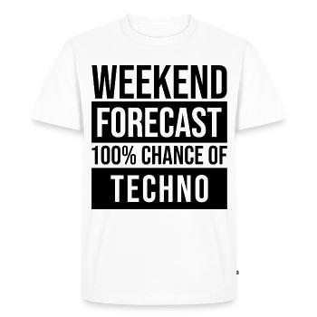 Techno Techno Techno - T-shirt Premium bio Homme - blanc - Devant - Nico (187cm)