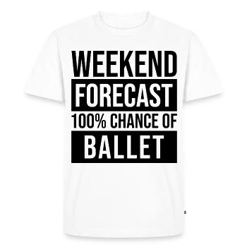 Ballet Ballet Ballet - Men's Premium Organic T-Shirt - white - Front - Nico (187cm)