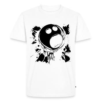 Boule de bowling - T-shirt Premium bio Homme - blanc - Devant - Nico (187cm)