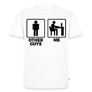 Other programmers and me - Men's Premium Organic T-Shirt - white - Front - Nico (187cm)