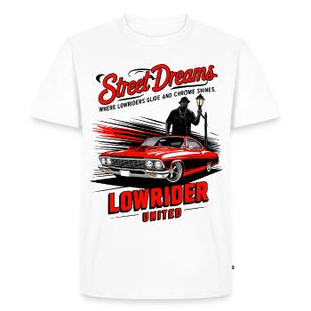 Lowrider Auto - Men's Premium Organic T-Shirt - white - Front - Nico (187cm)