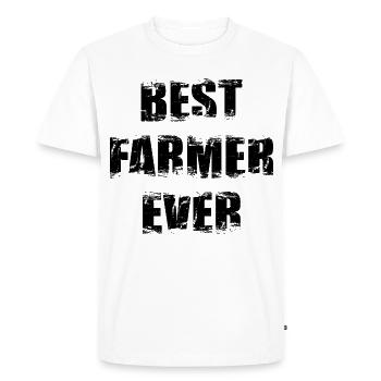 Meilleur agriculteur - T-shirt Premium bio Homme - blanc - Devant - Nico (187cm)