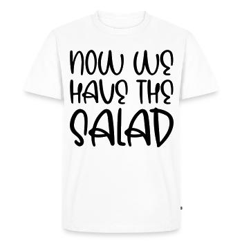 Maintenant, nous avons la salade - T-shirt Premium bio Homme - blanc - Devant - Nico (187cm)