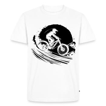 Vtt - T-shirt Premium bio Homme - blanc - Devant - Nico (187cm)