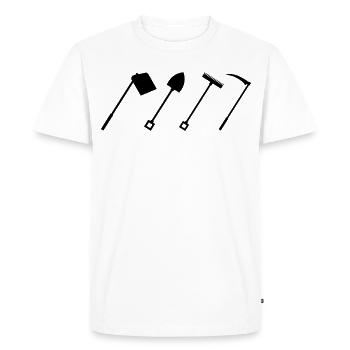 houe - T-shirt Premium bio Homme - blanc - Devant - Nico (187cm)