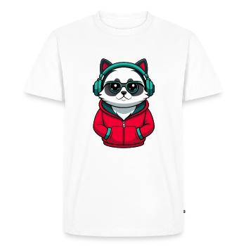 Birman Chat Sacré Race Dessin Animé Kawaii Animal Pet - T-shirt Premium bio Homme - blanc - Devant - Nico (187cm)