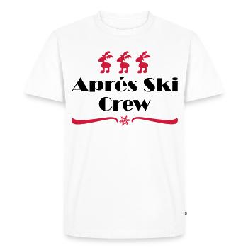 Après-ski - Men's Premium Organic T-Shirt - white - Front - Nico (187cm)