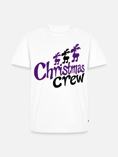 funny team at Christmas - Men's Premium Organic T-Shirt - white