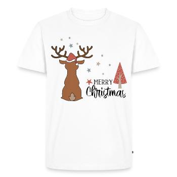Un design idéal pour Noël - T-shirt Premium bio Homme - blanc - Devant - Nico (187cm)