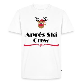 Après-ski - T-shirt Premium bio Homme - blanc - Devant - Nico (187cm)
