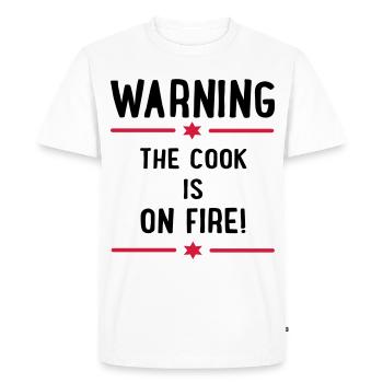 Dictons amusants pour les chefs - T-shirt Premium bio Homme - blanc - Devant - Nico (187cm)