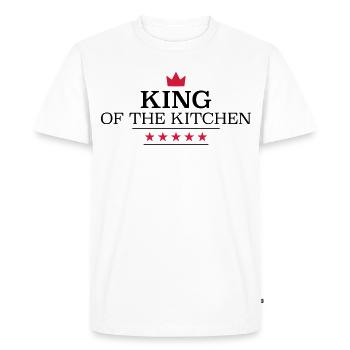Cadeaux amusants pour les hommes qui aiment cuisiner - T-shirt Premium bio Homme - blanc - Devant - Nico (187cm)