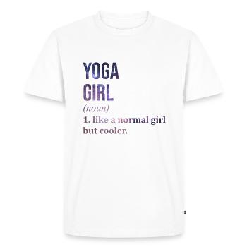 Yoga Yoga Yoga - T-shirt Premium bio Homme - blanc - Devant - Nico (187cm)