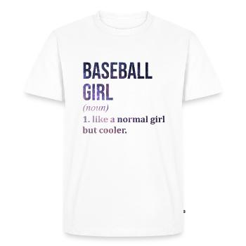 Baseball Baseball Baseball - T-shirt Premium bio Homme - blanc - Devant - Nico (187cm)