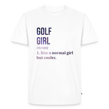 Golf Golf Golf - T-shirt Premium bio Homme - blanc - Devant - Nico (187cm)