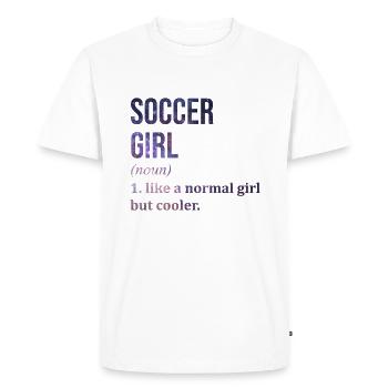 Soccer Soccer Soccer - Men's Premium Organic T-Shirt - white - Front - Nico (187cm)