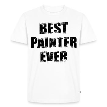 Best Painter and Varnisher - Men's Premium Organic T-Shirt - white - Front - Nico (187cm)