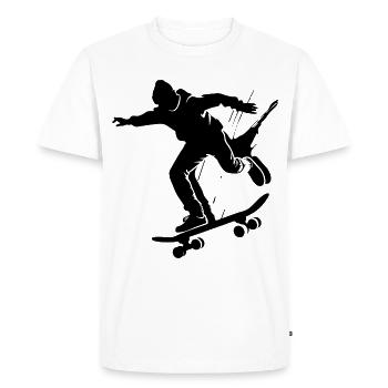 Planchistes - T-shirt Premium bio Homme - blanc - Devant - Nico (187cm)