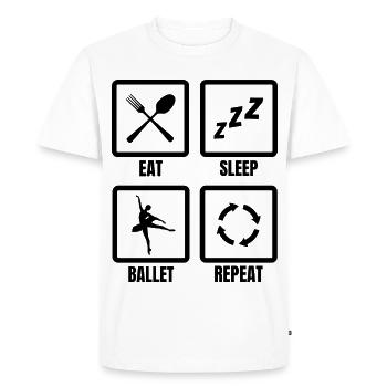 Ballet routine - Men's Premium Organic T-Shirt - white - Front - Nico (187cm)