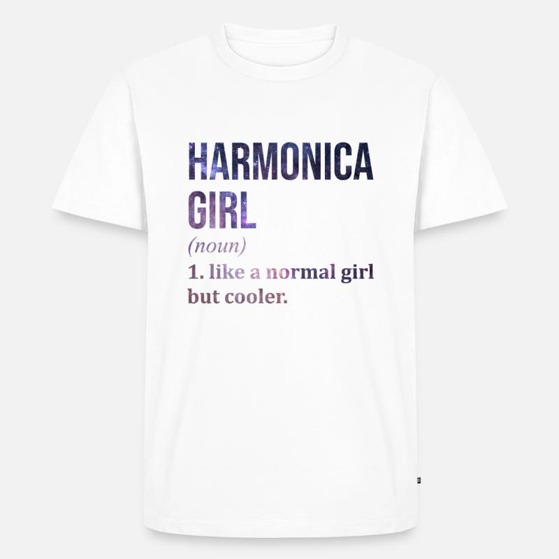 Harmonica Harmonica Harmonica - T-shirt Premium bio Homme - blanc