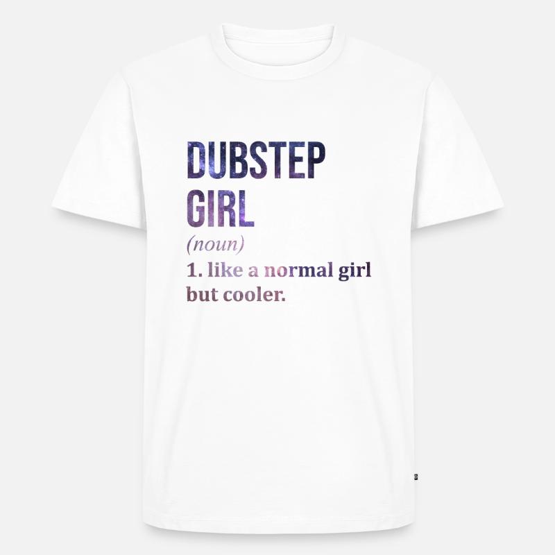 Dubstep Dubstep Dubstep - Männer Premium Bio T-Shirt - Weiß