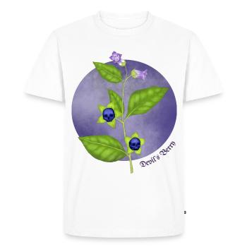 Devil's Berry - Men's Premium Organic T-Shirt - white - Front - Nico (187cm)