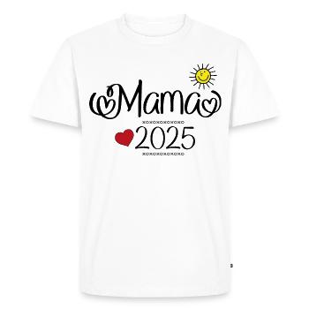Mom 2025 - Men's Premium Organic T-Shirt - white - Front - Nico (187cm)