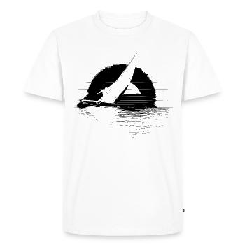 Planche à voile - T-shirt Premium bio Homme - blanc - Devant - Nico (187cm)