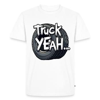 Camion ! - T-shirt Premium bio Homme - blanc - Devant - Nico (187cm)
