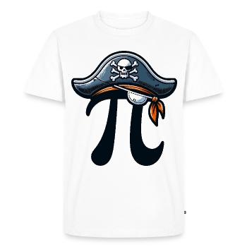 Pirate Pi Day Pirate Motif Math Fans Teacher - Men's Premium Organic T-Shirt - white - Front - Nico (187cm)