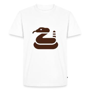 Incroyable serpent à sonnettes - T-shirt Premium bio Homme - blanc - Devant - Nico (187cm)