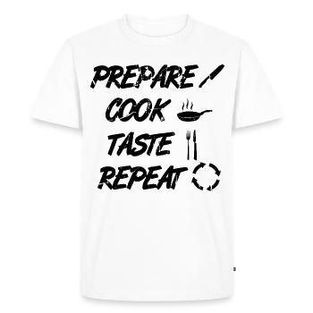 Recipe - Men's Premium Organic T-Shirt - white - Front - Nico (187cm)