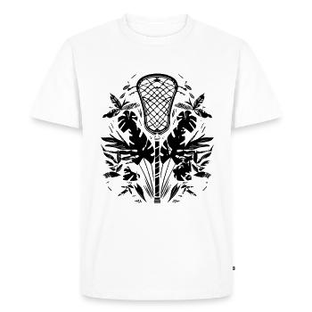 Batte de crosse look de dessin animé - T-shirt Premium bio Homme - blanc - Devant - Nico (187cm)