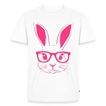 Lunettes de lapin Bunny Bunny Ears Bunny Gift - T-shirt Premium bio Homme - blanc - Devant - Nico (187cm)