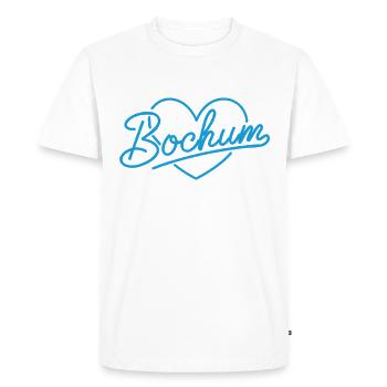 Amour bochum - T-shirt Premium bio Homme - blanc - Devant - Nico (187cm)