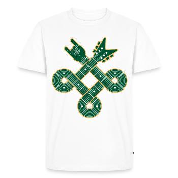Guitare à nœud celtique - T-shirt Premium bio Homme - blanc - Devant - Nico (187cm)